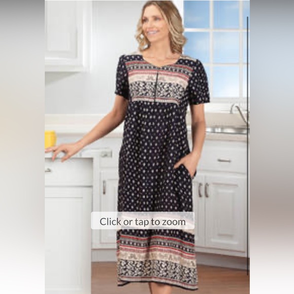 Fox Valley Traders Foulard Print Lounger By Sawyer Creek size M - Picture 1 of 12